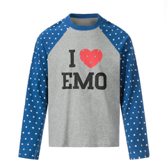 CapCabin “I ♥ EMO” Raglan Long Sleeve Tee