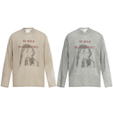 CapCabin “Be Bold” Portrait Graphic Long Sleeve Tee