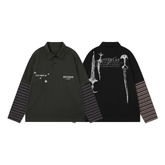 CapCabin Layered Graphic Long Sleeve Polo