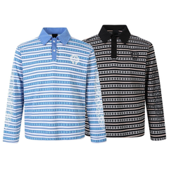 CapCabin Heritage Stripe Long Sleeve Polo