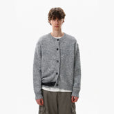 NOAH MARS Retro Old Money Wool Knit Button Cardigan for Men Autumn Winter