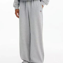 NOAH MARS Cross Logo Embroidered Micro Flared Sweatpants Men Casual Sports Pants
