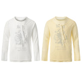 CapCabin Graphic Long Sleeve Henley Tee