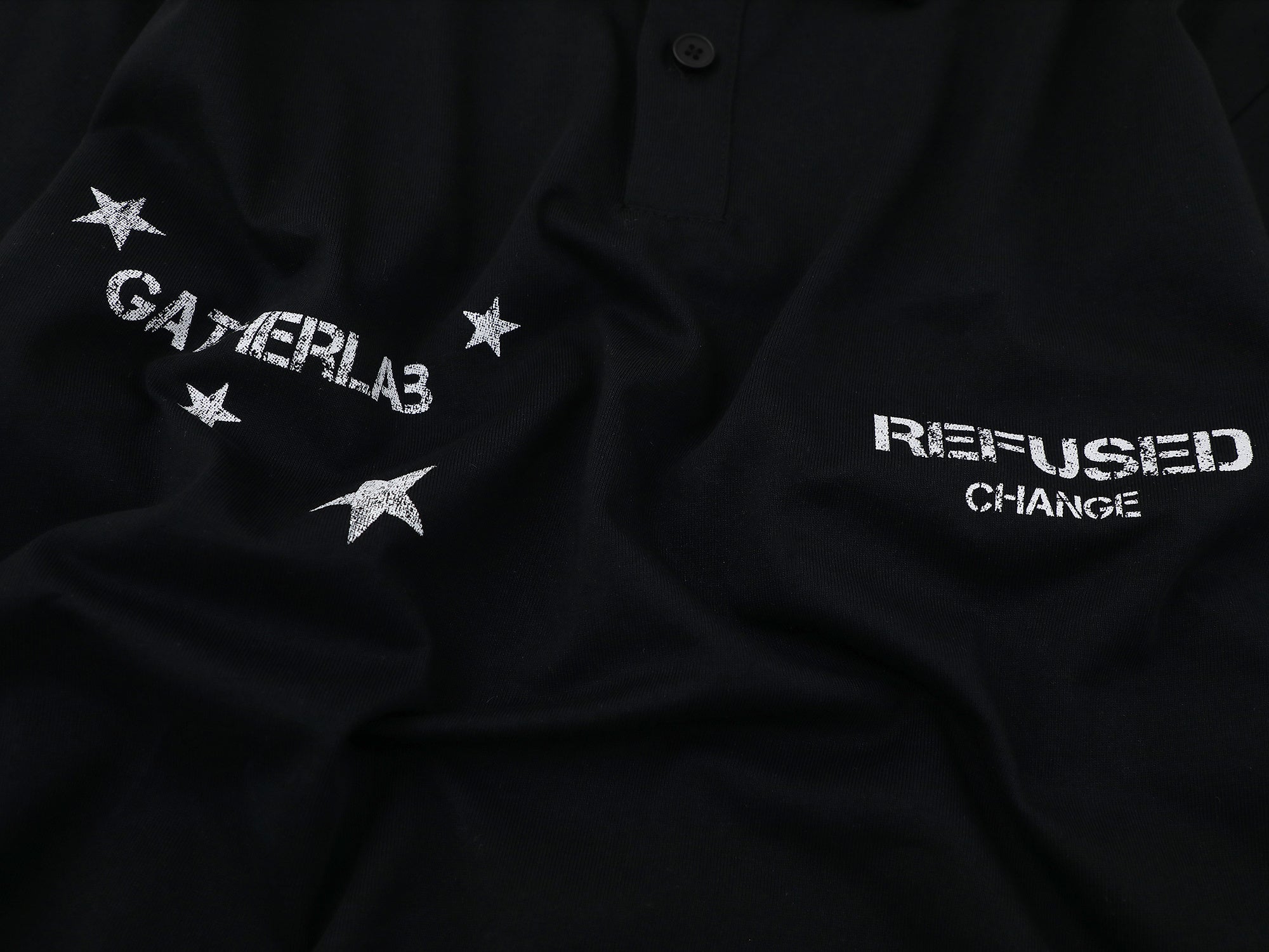 CapCabin Layered Graphic Long Sleeve Polo