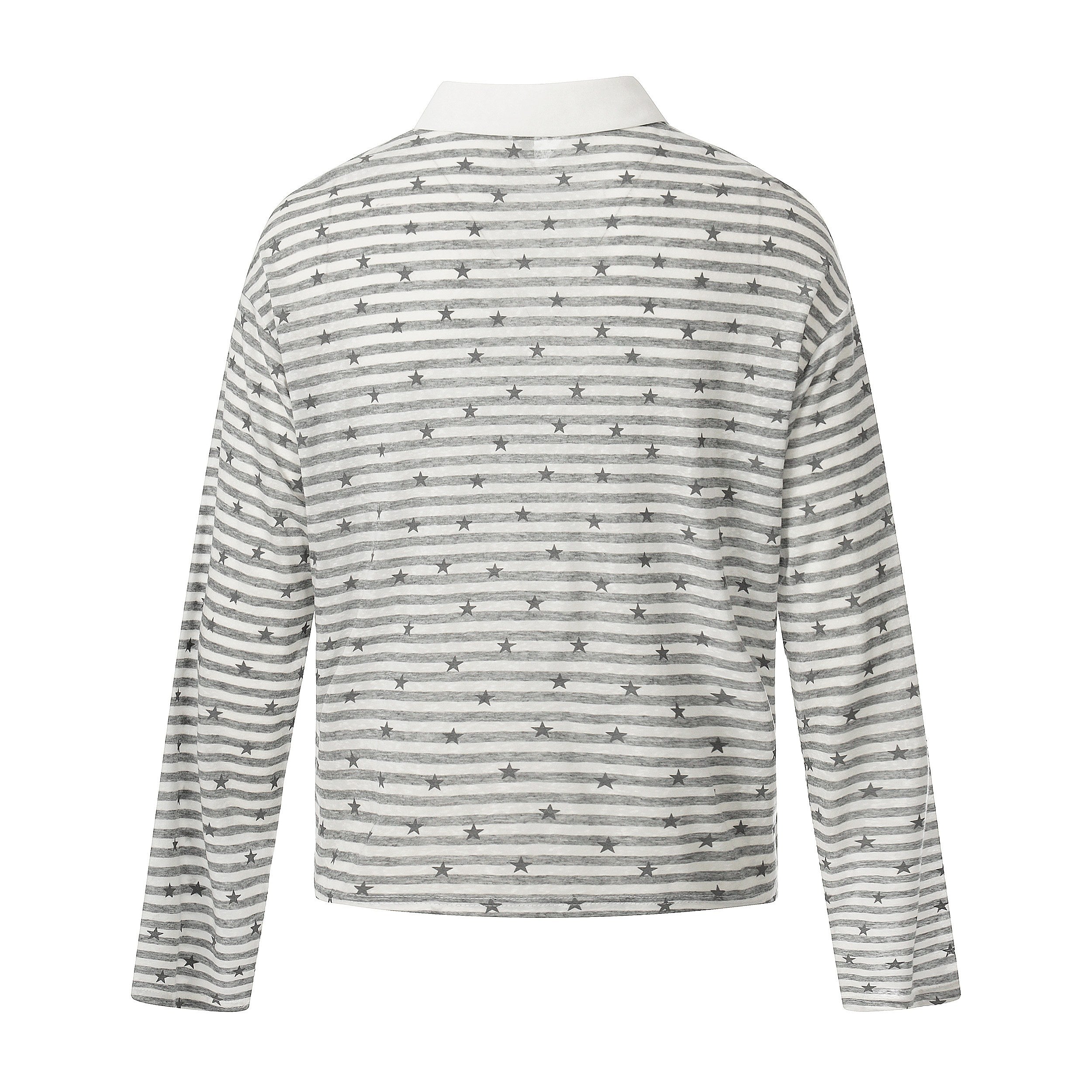 CapCabin “Star Stripe Long Sleeve Polo”
