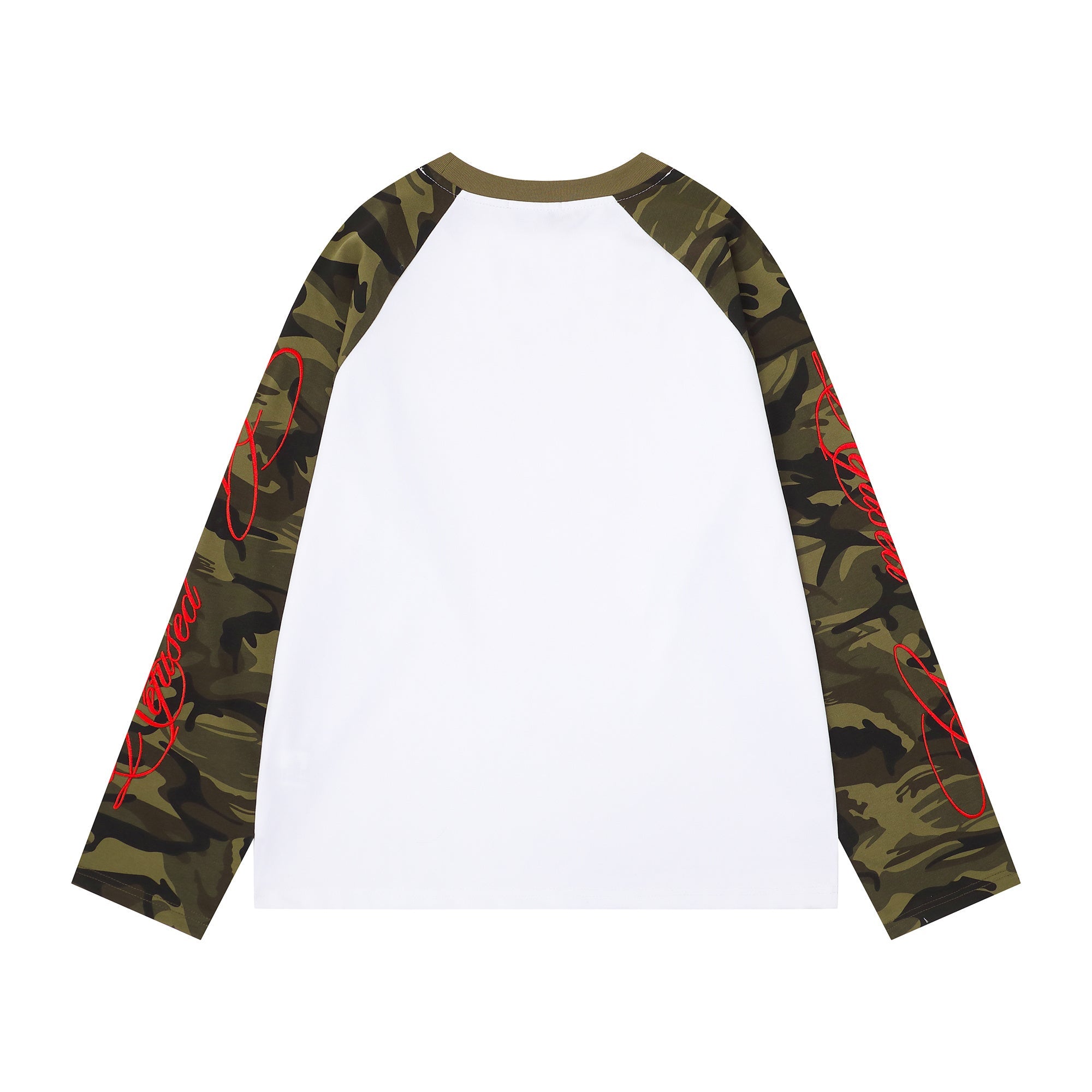 CapCabin Camo Sleeve Raglan Long Sleeve Tee
