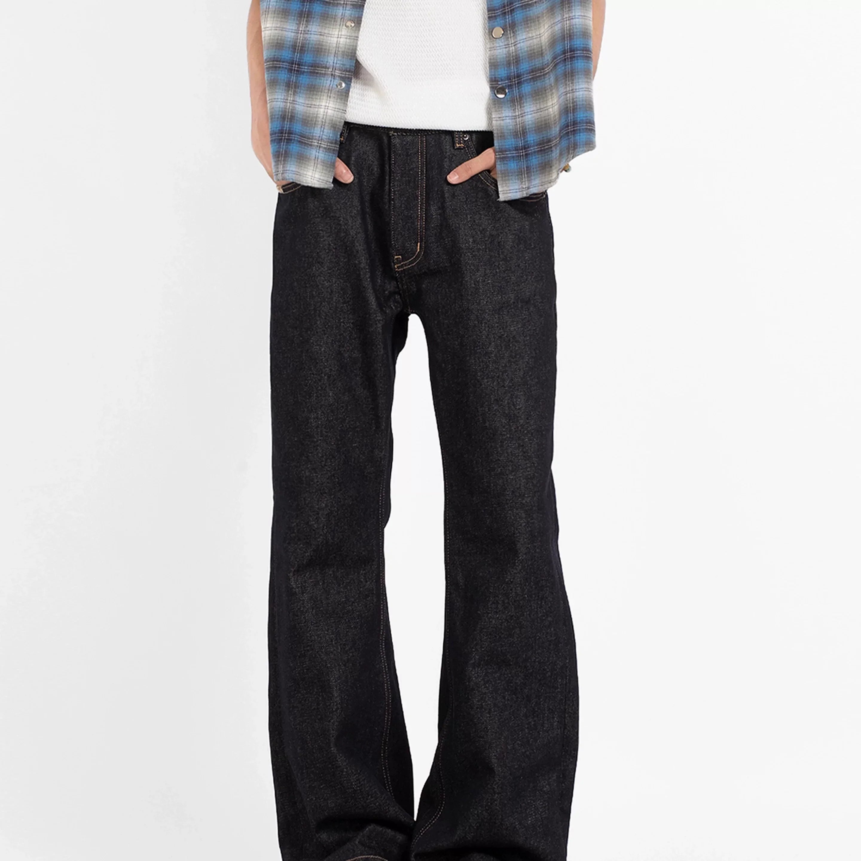 NOAH MARS 13.5oz Hand Sewn Vintage Micro Flared Jeans
