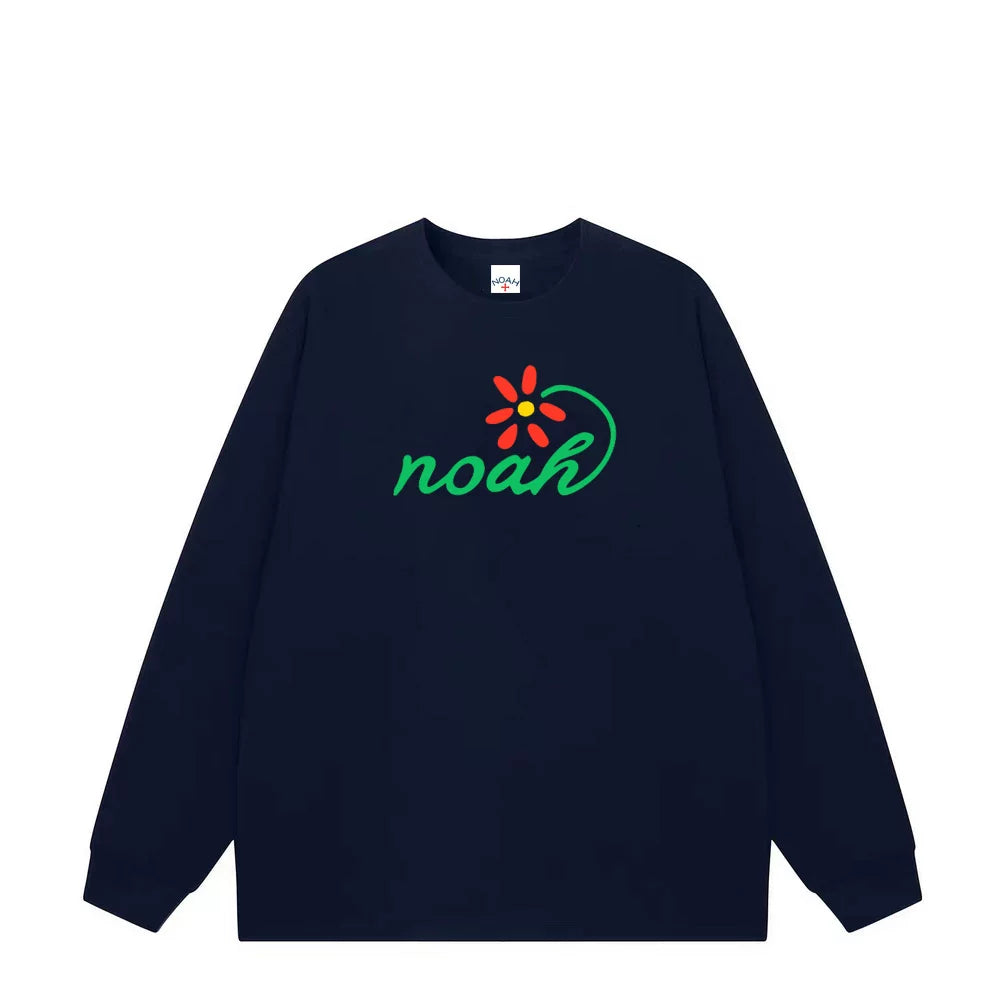 NOAH Heavy Cotton Unisex Long Sleeve Tee Autumn Loose Couple Base Top