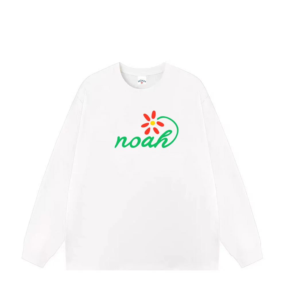 NOAH Heavy Cotton Unisex Long Sleeve Tee Autumn Loose Couple Base Top