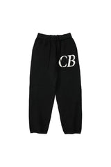 Cole Buxton Black Side Italic CB Logo Sweatpants