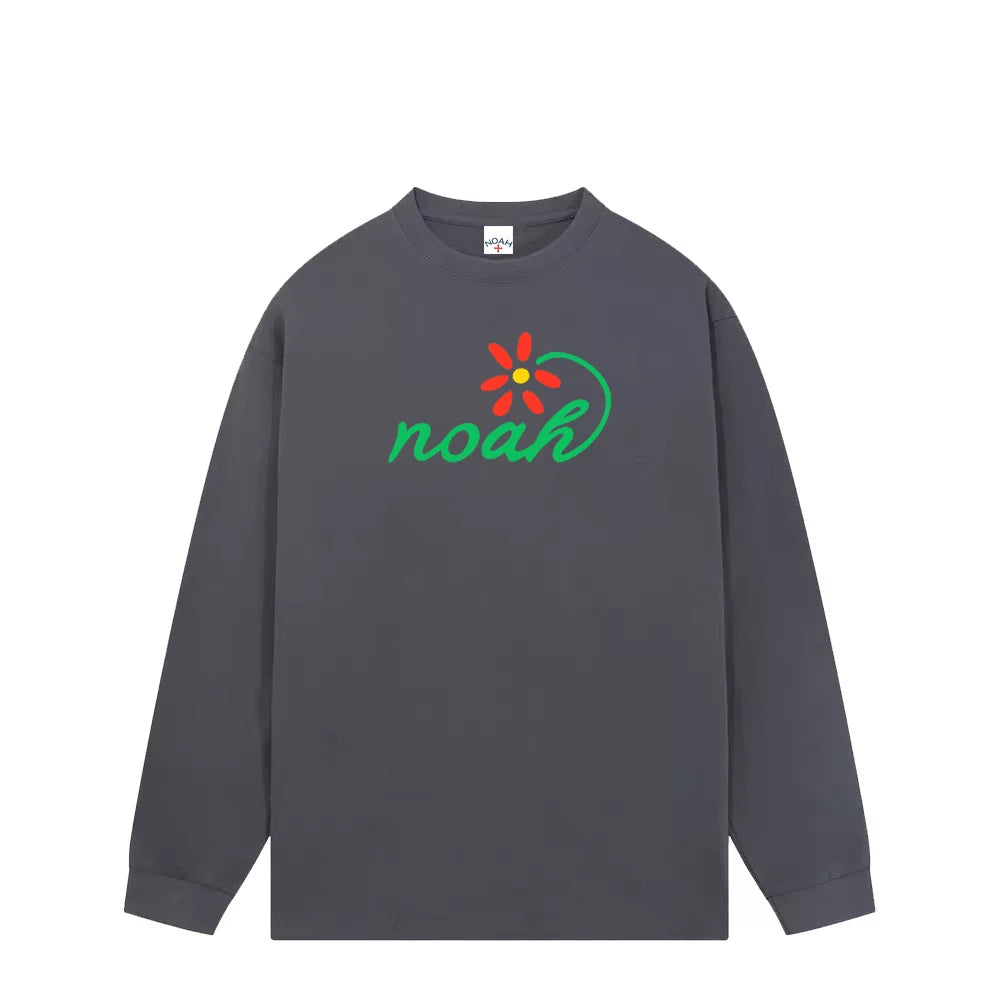 NOAH 2025 Loose Heavy Cotton Couple Long Sleeve Base T-shirt