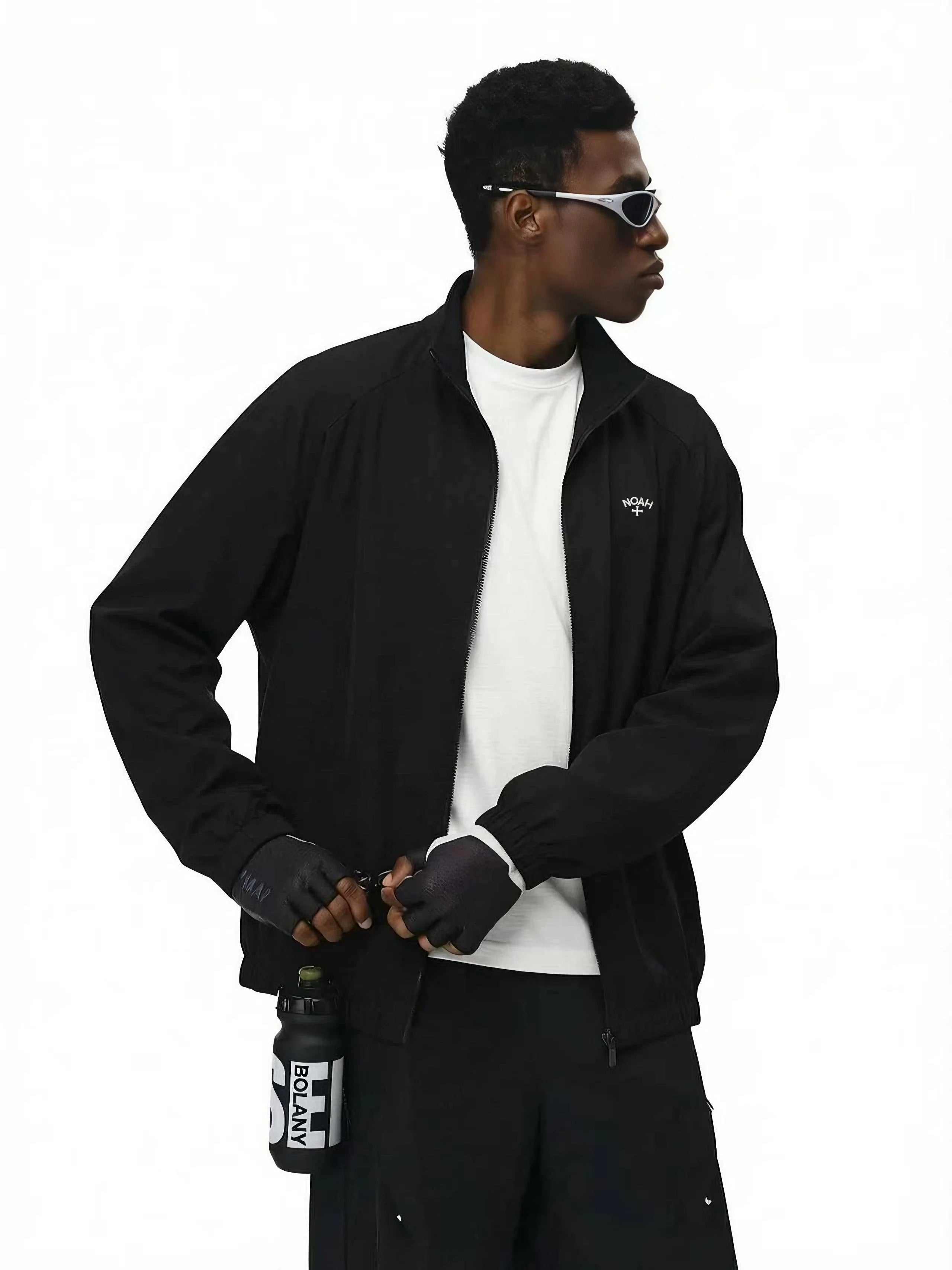 NOAH MARS Thin Stand Collar Woven Jacket Men Outdoor Hiking Coat