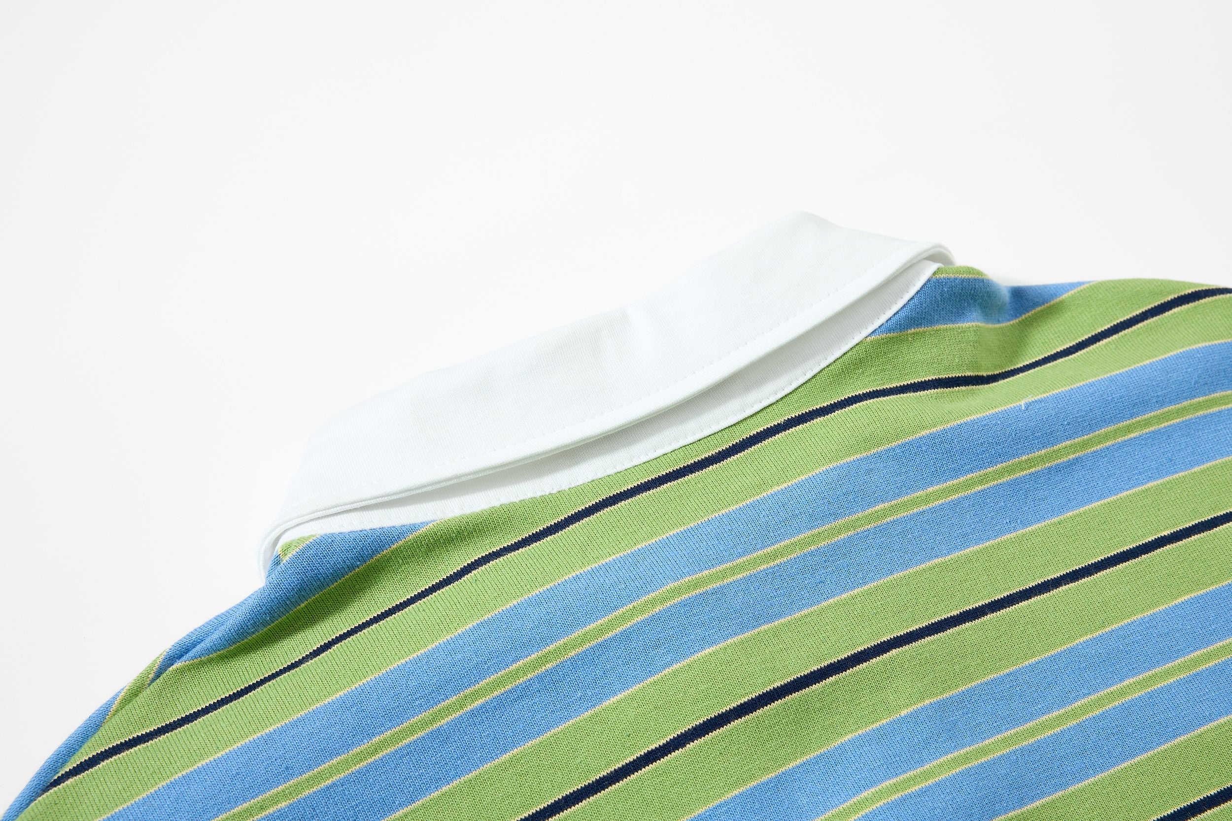 CapCabin Striped Graphic Layered Polo