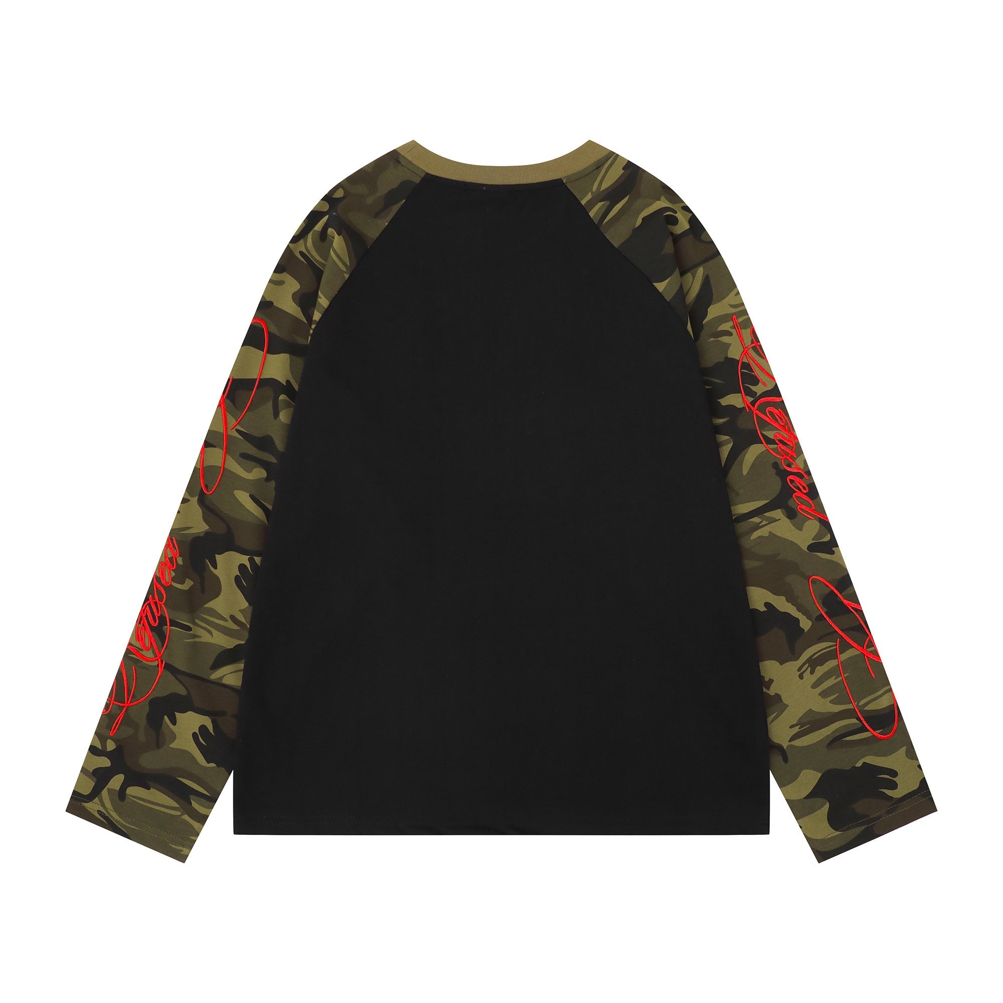 CapCabin Camo Sleeve Raglan Long Sleeve Tee